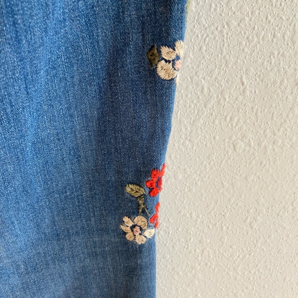 Express Floral Embroidered High Rise Stretch Leggings  Jeggings - Picture 9 of 14